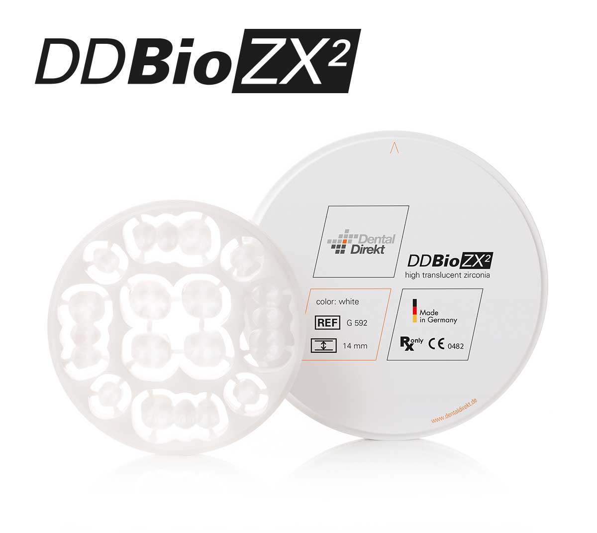 White zirconium dioxide, DD Bio ZX² - Dental Direkt